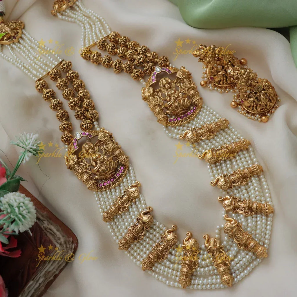Luxurious Jadau Kundan Pearl Necklace | Latest Collection