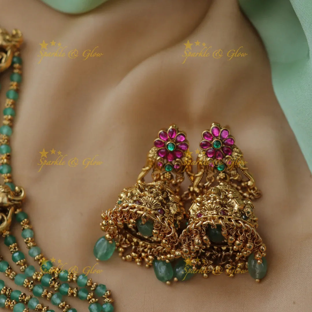 Buy Exquisite Mintgreen Lakshmi Necklace Online