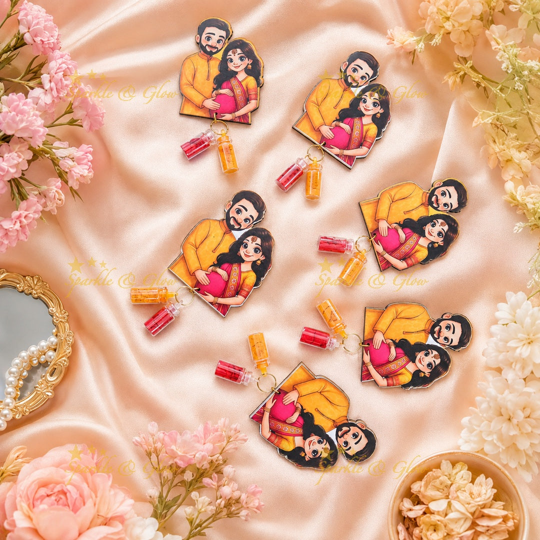Charming Custom Keychains for Memorable Weddings
