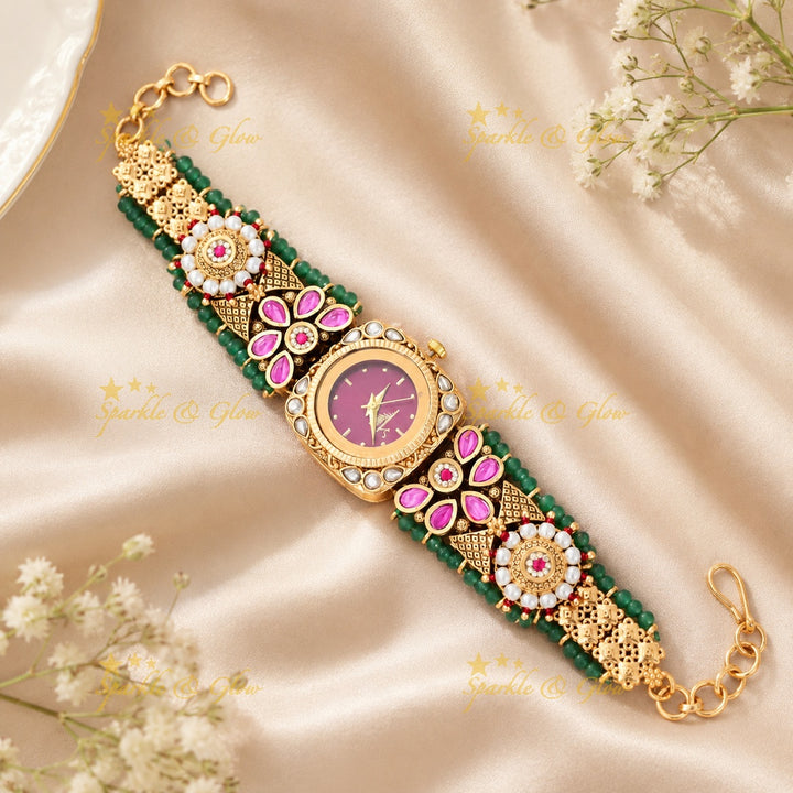 Exquisite Gold-Plated Heritage Bracelet Watch