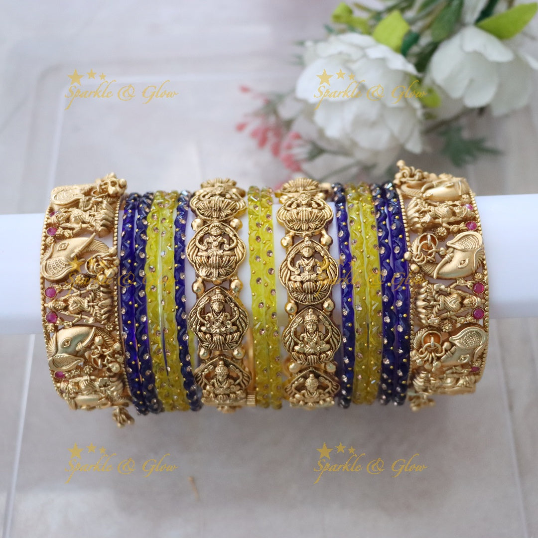 Lakshmi Bangle Set - Exquisite Imitation Jewellery