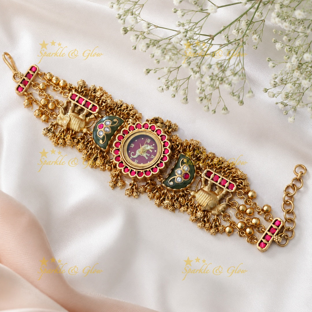Exquisite Kashmiri Bracelet Watch - Heritage Design