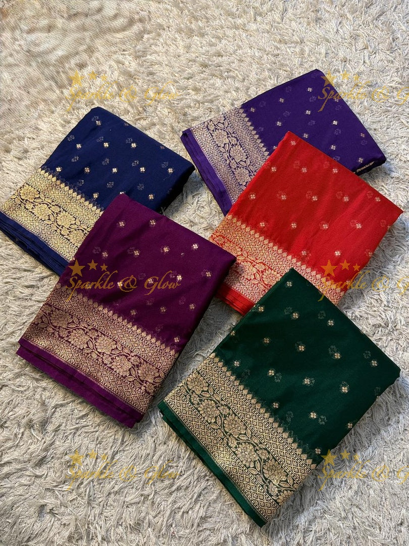 Banarasi Silk Saree with Gold Zari - Perfect for Festivals