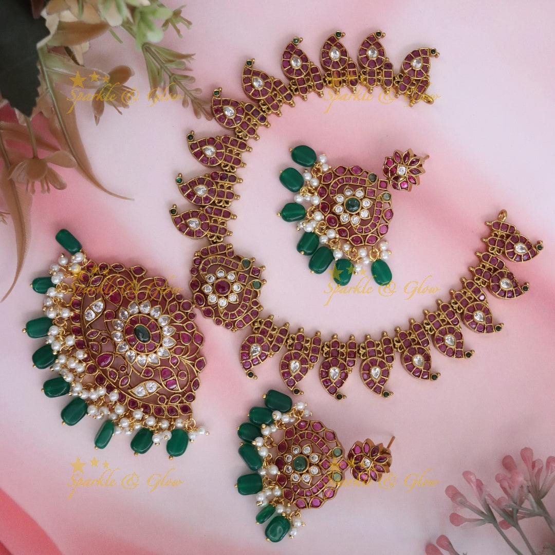 Premium Gold-Plated Necklace Set for Celebrations