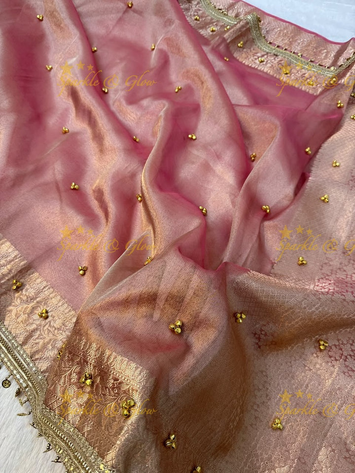 Exquisite Banarasi Tissue Organza Saree for Special Occasions