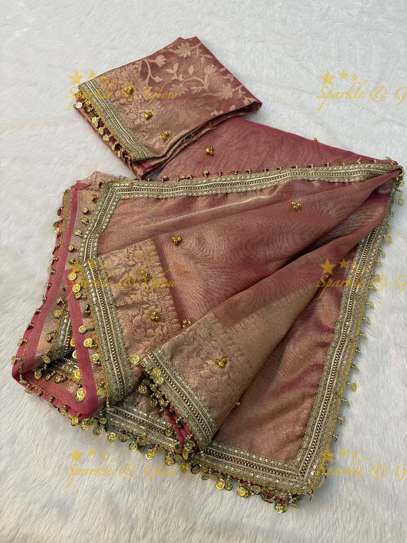 Exquisite Banarasi Tissue Organza Saree for Special Occasions