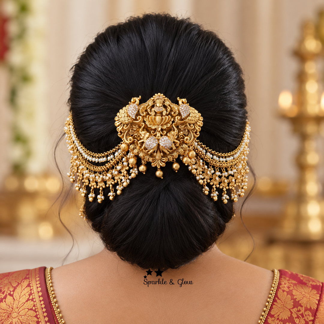 Lakshmi Hair Pin & Mattal Semi Bridal Set Online