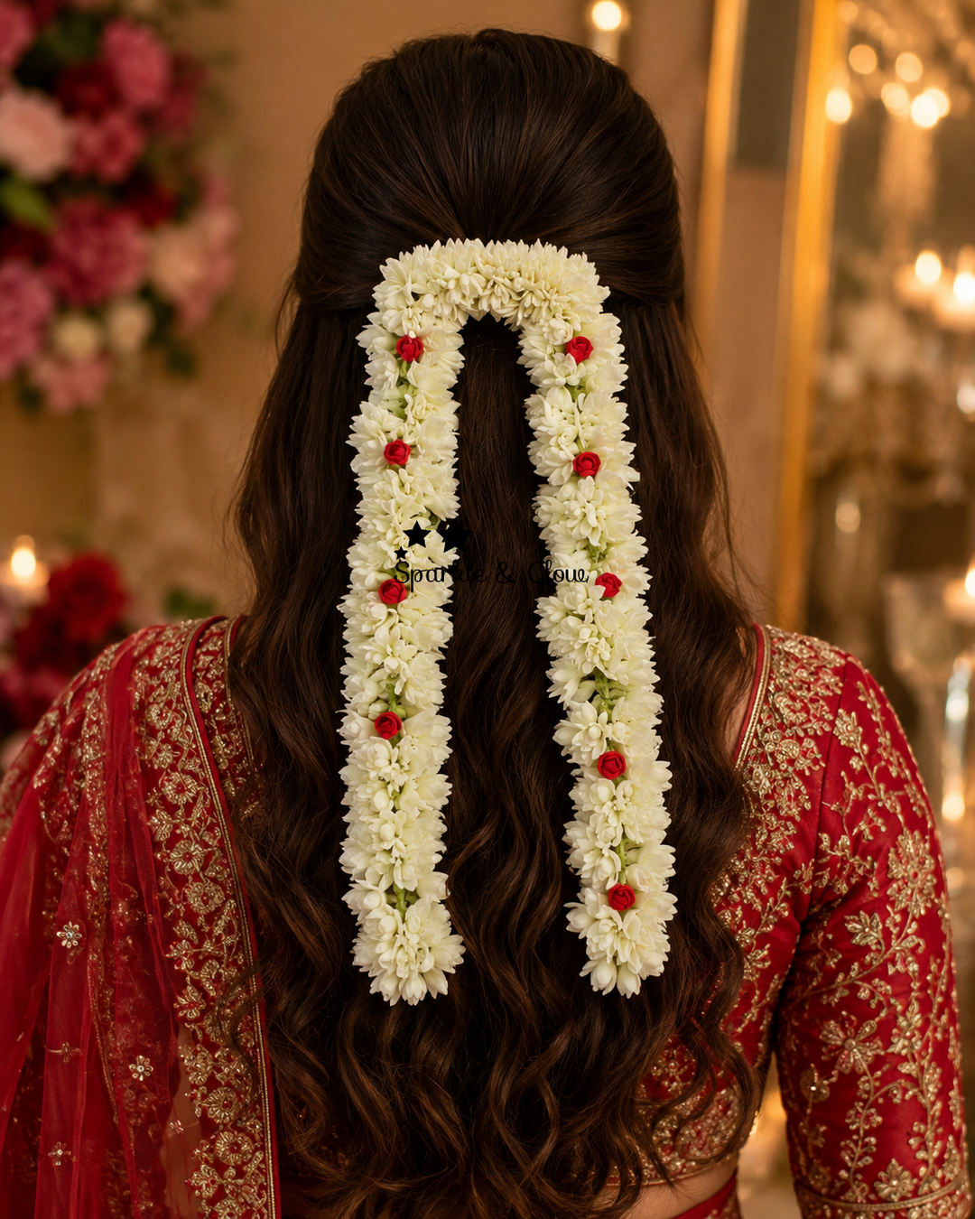 Stunning Floral Imitation Hairclip for Weddings