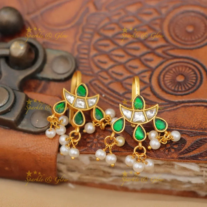 Exquisite Jadau Kundan Bugadi Earrings for Festive Elegance