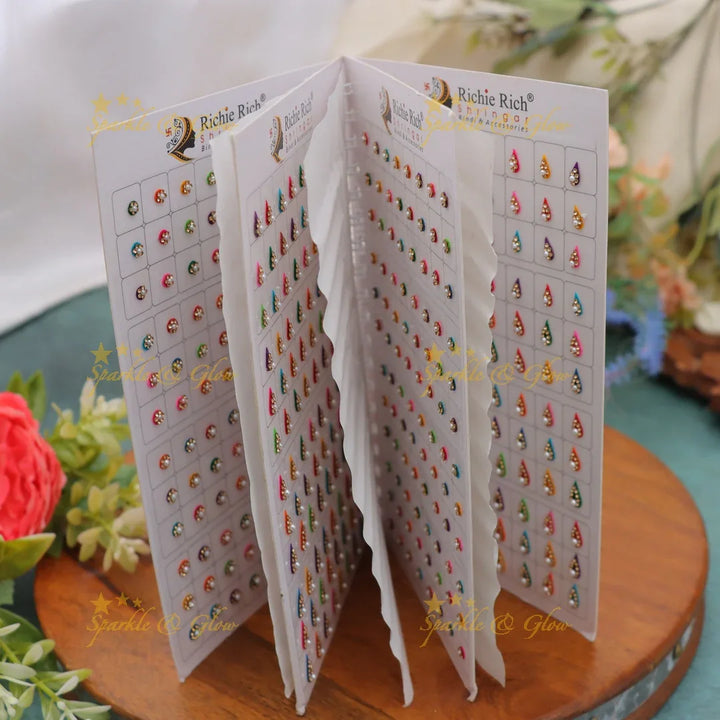 Vibrant Stone Bindi Book for Festive Elegance