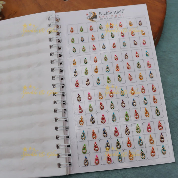 Vibrant Stone Bindi Book for Festive Elegance
