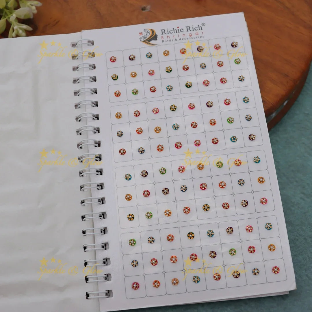 Vibrant Stone Bindi Book for Festive Elegance