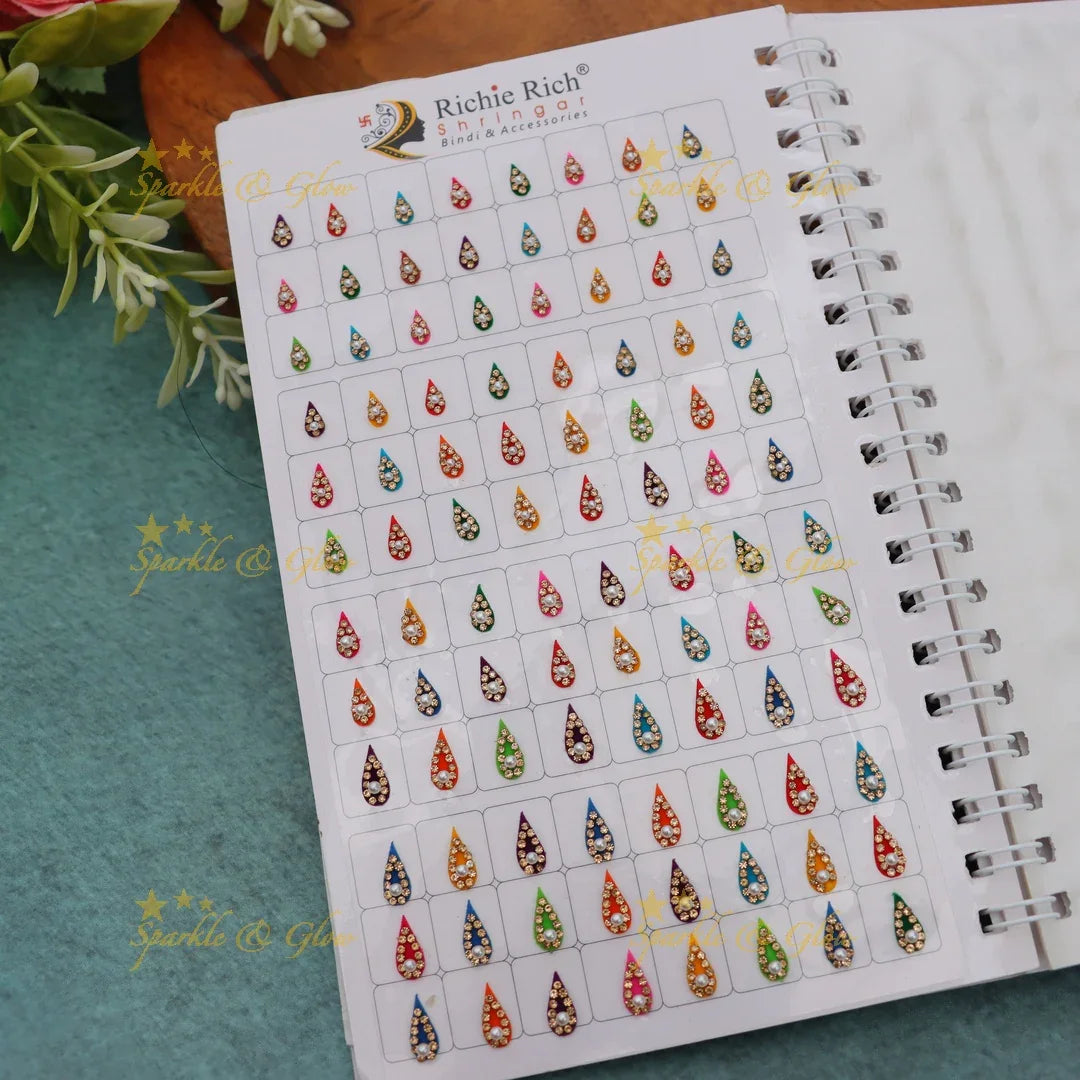 Vibrant Stone Bindi Book for Festive Elegance