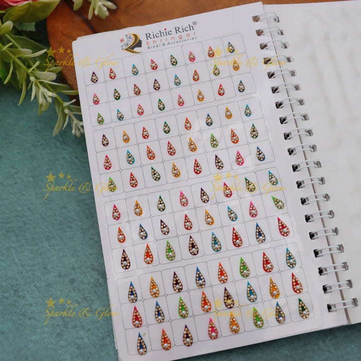 Vibrant Stone Bindi Book for Festive Elegance