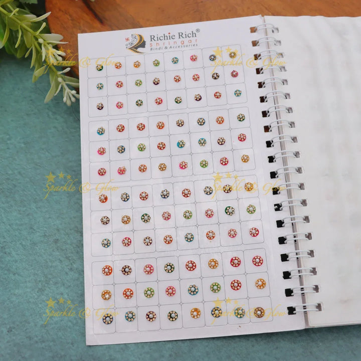 Vibrant Stone Bindi Book for Festive Elegance