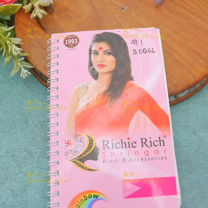 Vibrant Stone Bindi Book for Festive Elegance