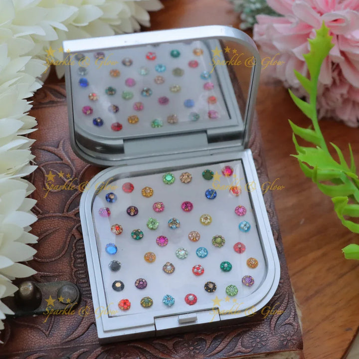Festive Stone Bindi Box - Elevate Your Elegance