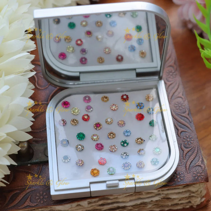 Multicolor Bindi Set - Vibrant Festive & Wedding Accessory