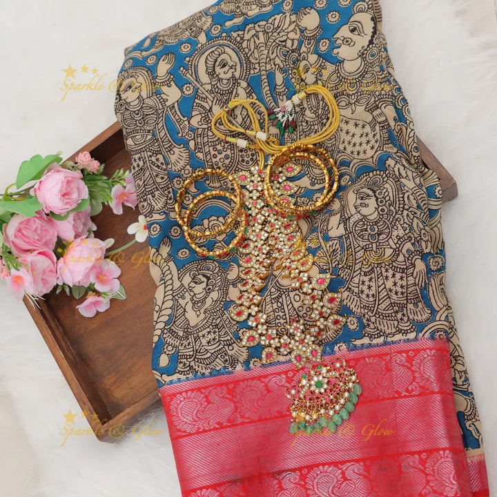 Exquisite Kalamkari Saree - Perfect for Celebrations