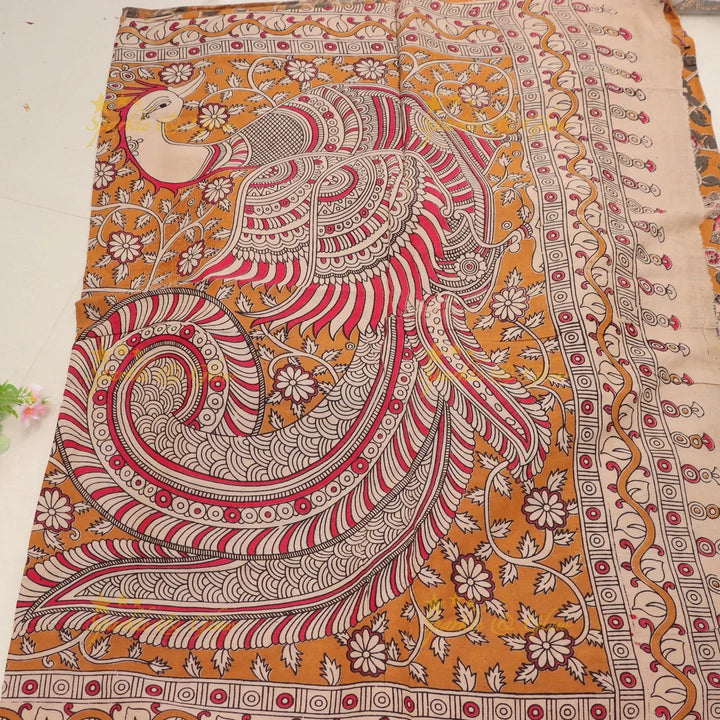 Exquisite Kalamkari Saree: Intricate Design & Elegance