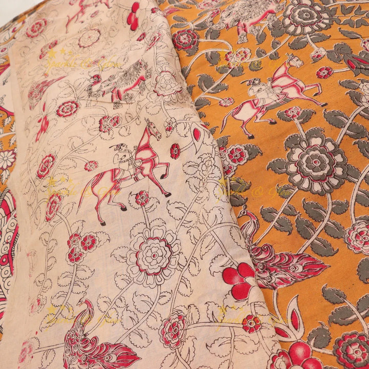 Exquisite Kalamkari Saree: Intricate Design & Elegance