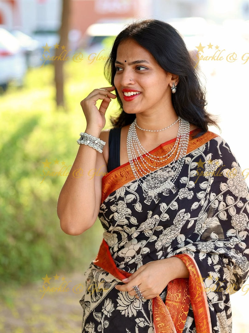 Elegant Kalamkari Saree for Festive Occasions