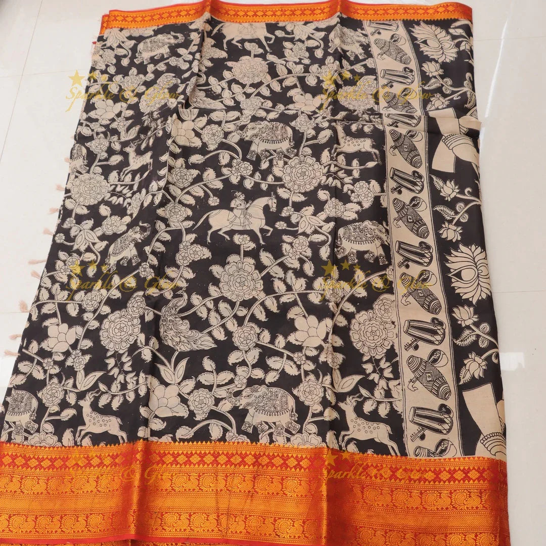 Elegant Kalamkari Saree for Festive Occasions