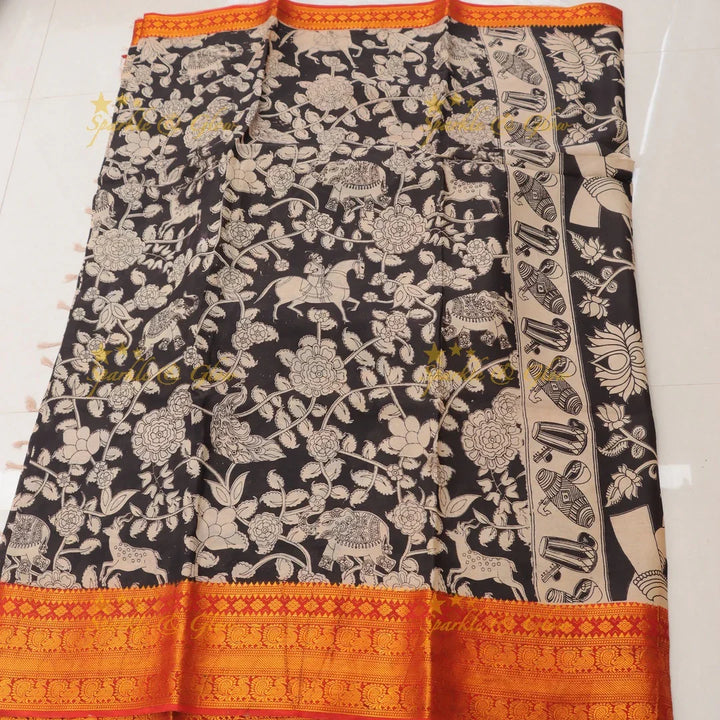 Elegant Kalamkari Saree for Festive Occasions