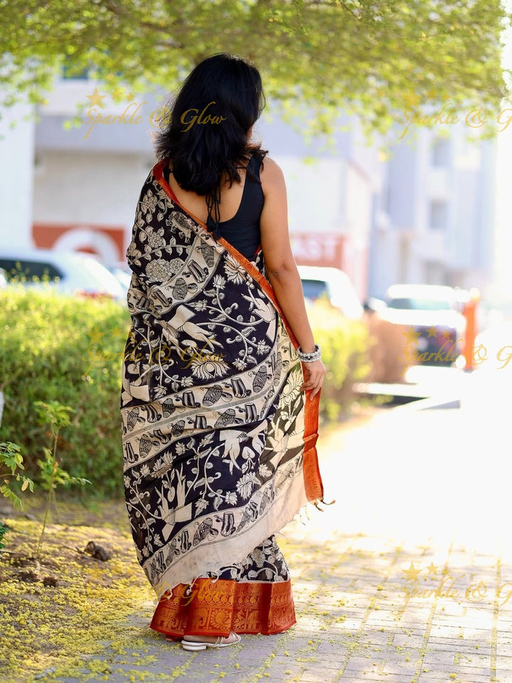 Elegant Kalamkari Saree for Festive Occasions