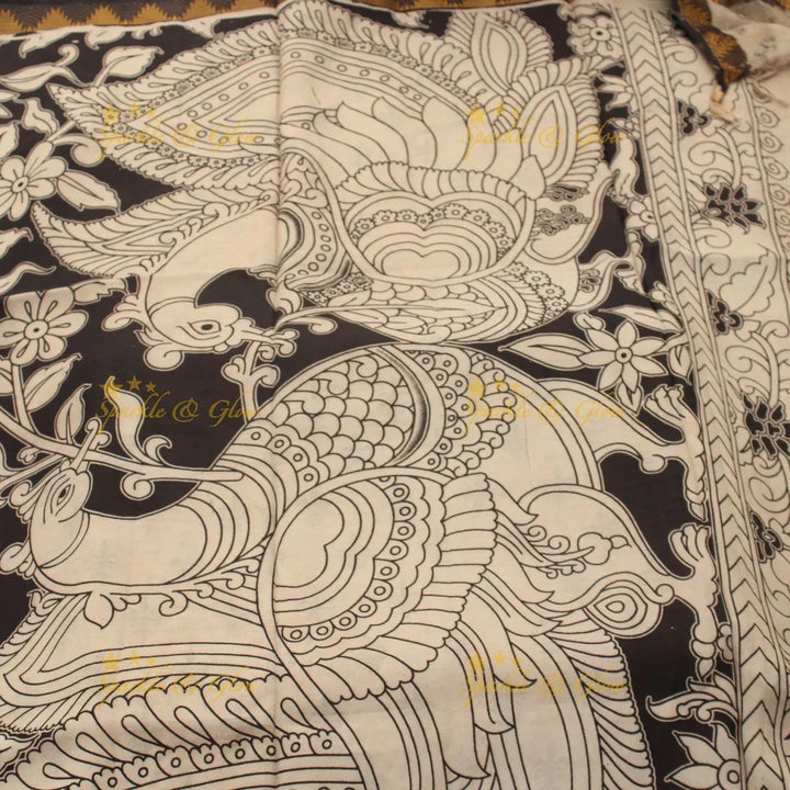Enchanting Kalamkari Saree with Stunning Floral Designs