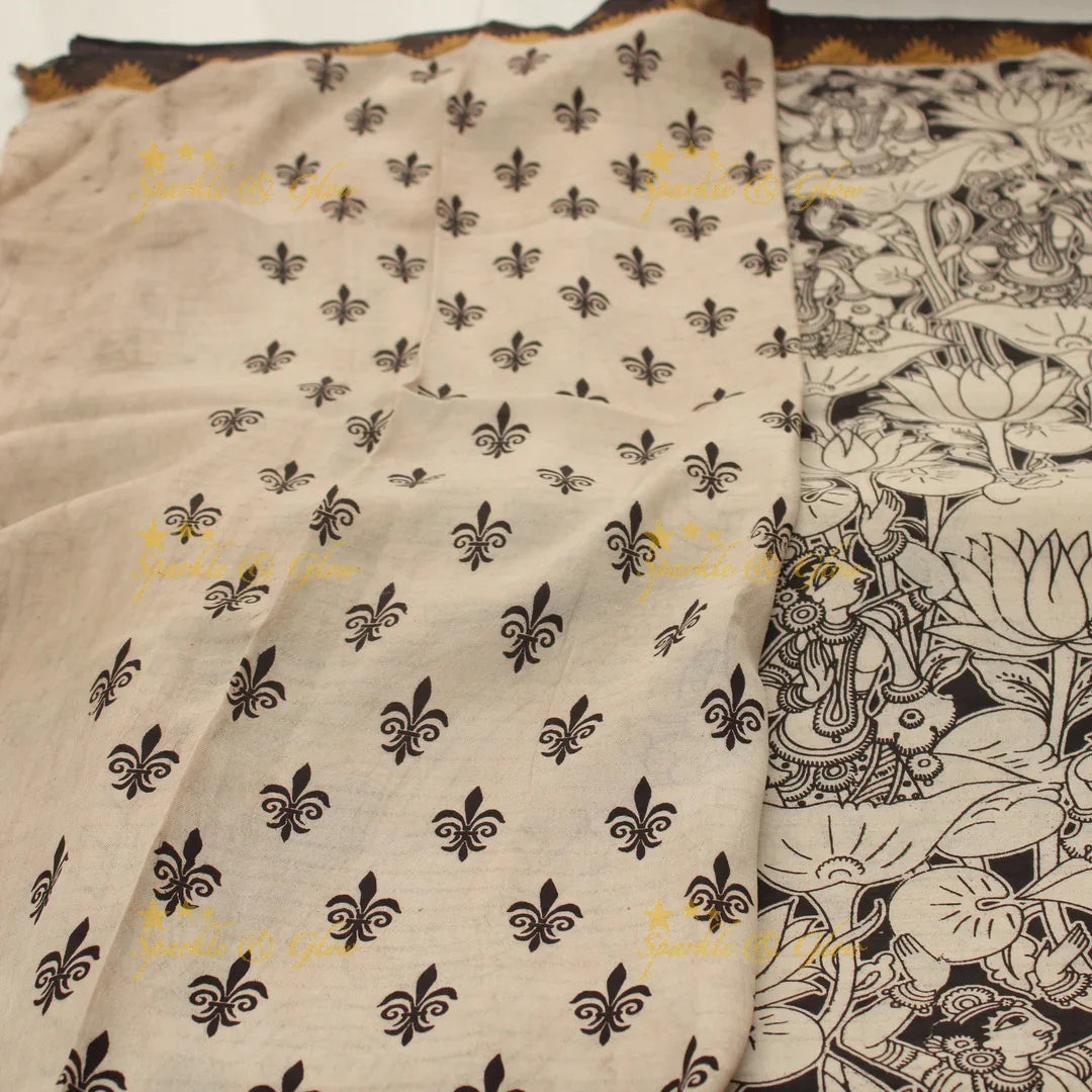 Enchanting Kalamkari Saree with Stunning Floral Designs