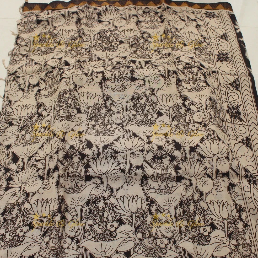 Enchanting Kalamkari Saree with Stunning Floral Designs