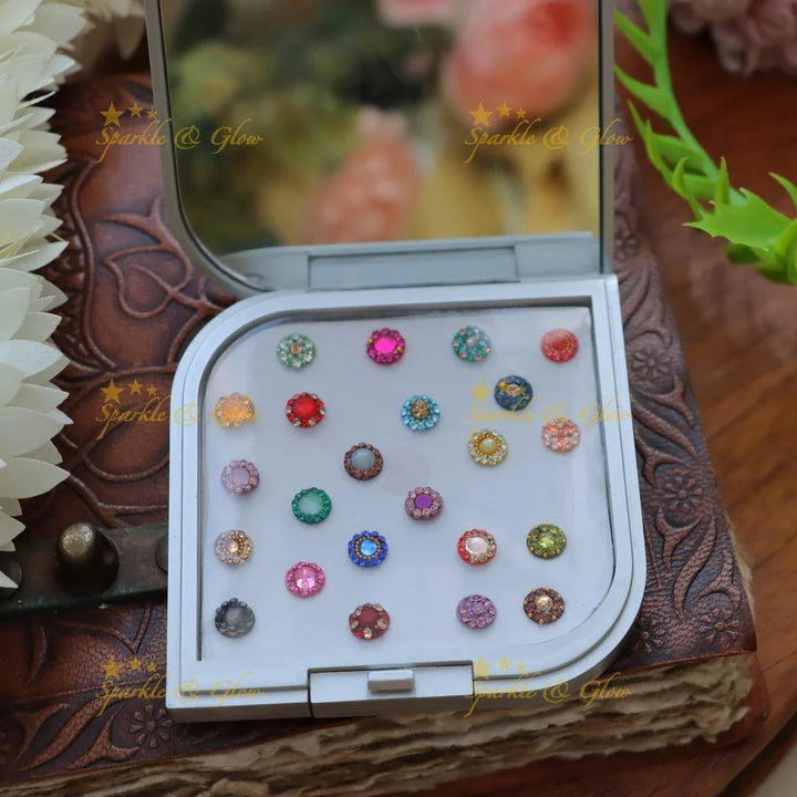 Vibrant Festive Bindi Set | Sparkle & Glow Collection