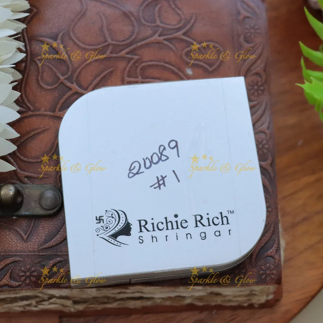 Elegant Stonework Bindi Box for Timeless Festive Glam