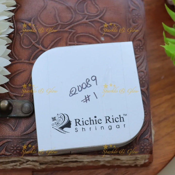 Elegant Stonework Bindi Box for Timeless Festive Glam