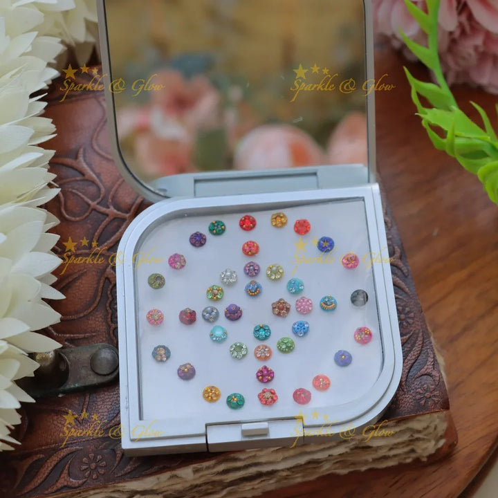 Elegant Richie Rich Stone Bindi Box for Festive Glamour