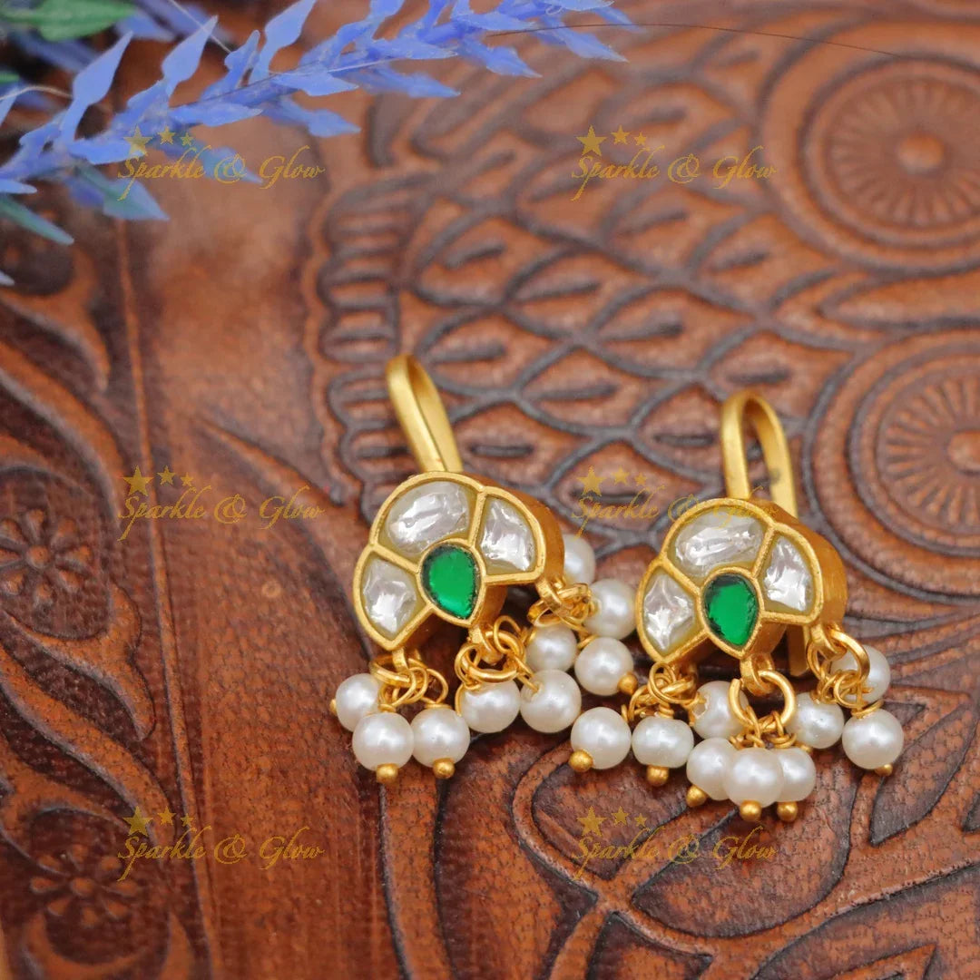 Exquisite Jadau Kundan Bugadi Earrings for Celebrations