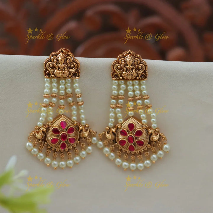 Mintgreen Beaded Earrings - Premium Festive Jewelry