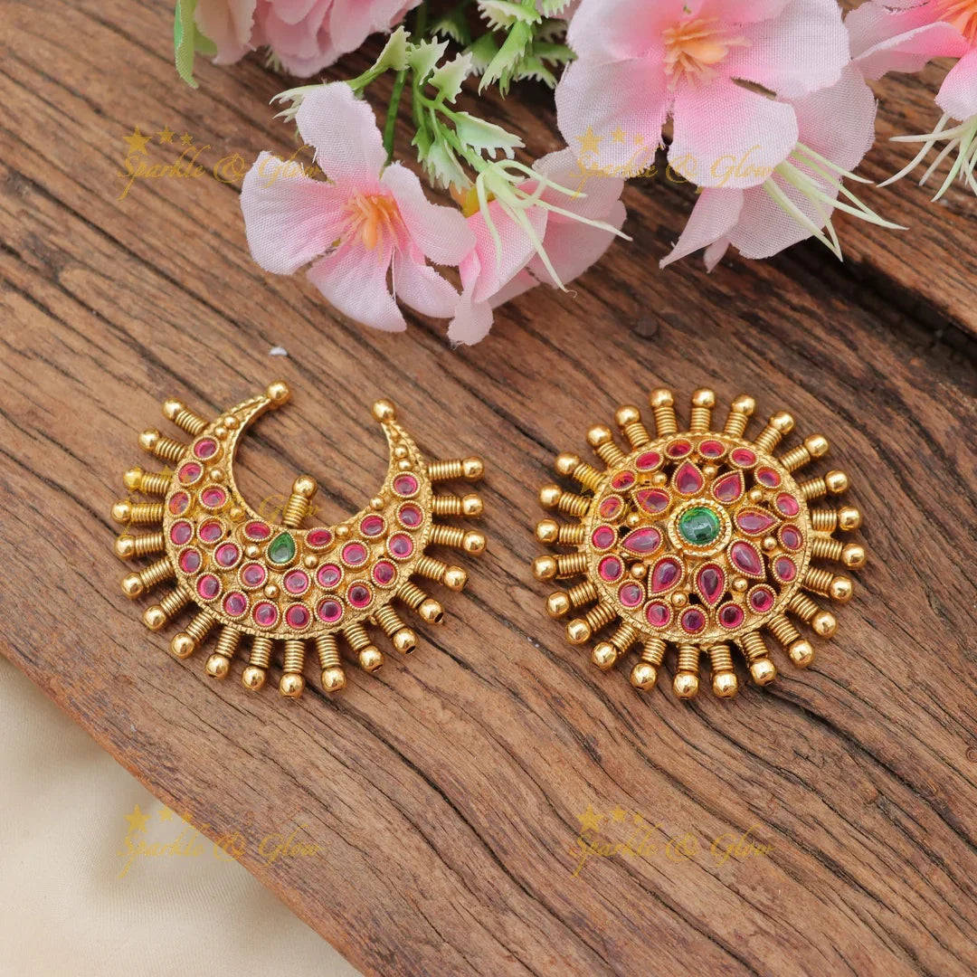 Exquisite Sun Moon Karnataka Kemp Hair Accessory
