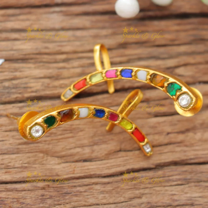 Exquisite Jadau Fish Bugadi Earrings for Festivities