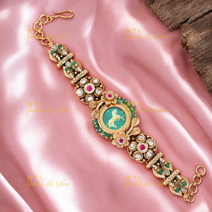 Exquisite Gold Heritage Festive Watch | Sparkle & Glow