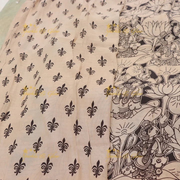 Exquisite Kalamkari Saree & Temple Jewellery Online