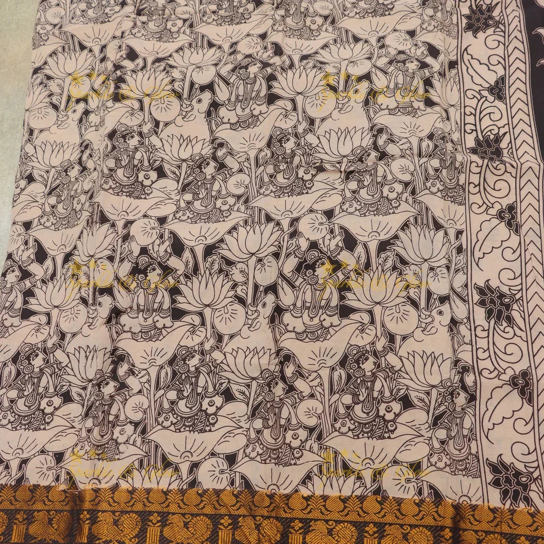 Exquisite Kalamkari Saree & Temple Jewellery Online