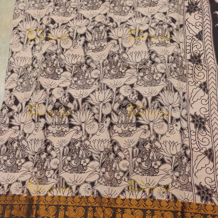 Exquisite Kalamkari Saree & Temple Jewellery Online