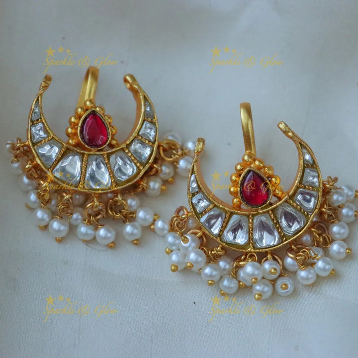 Exquisite Jadau Kundan Bugadi Earrings - Perfect for Weddings