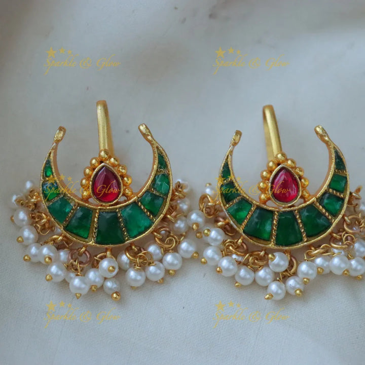 Exquisite Jadau Kundan Bugadi Earrings - Perfect for Weddings