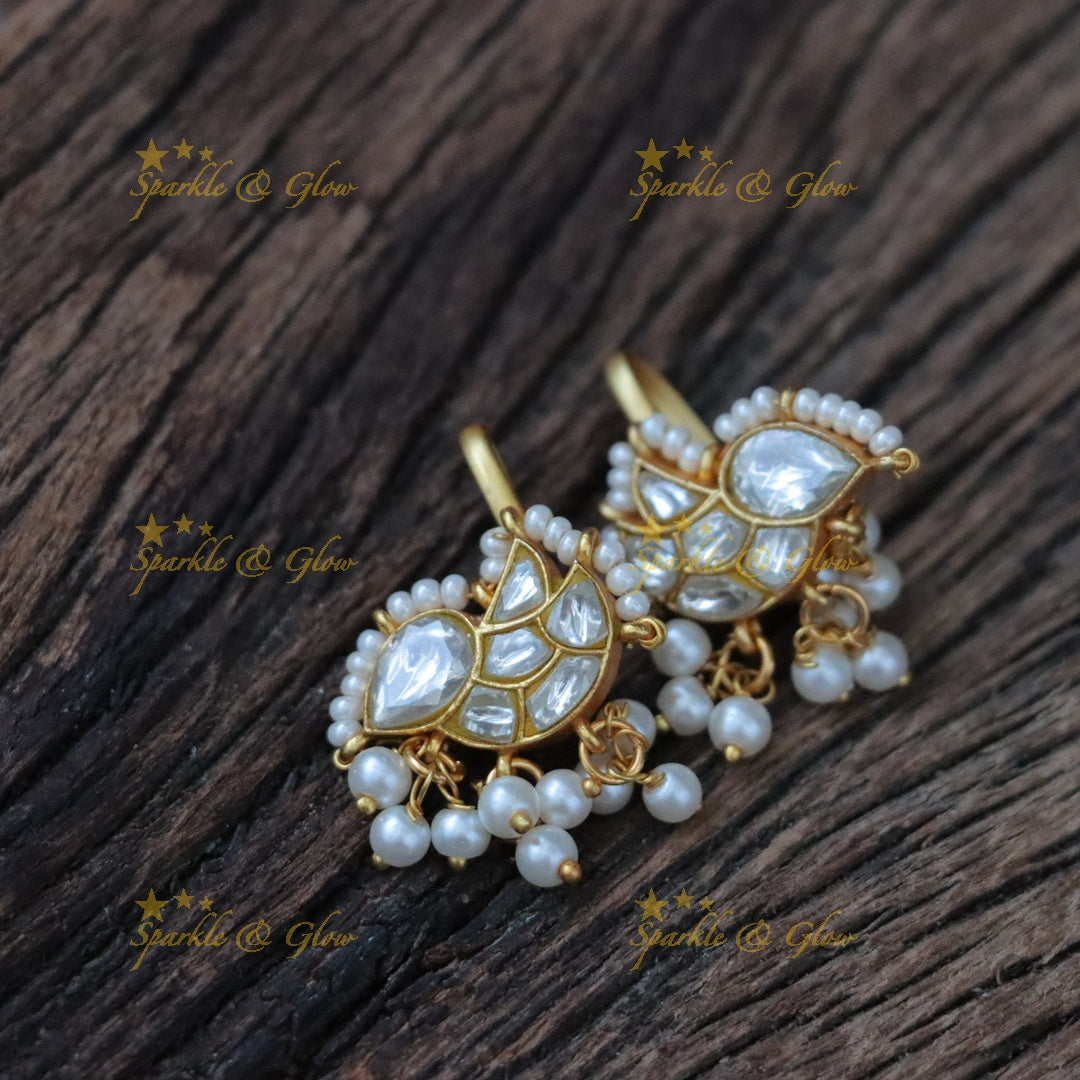 Exquisite Jadau Kundan Bugadi Earrings - Festive Glamour