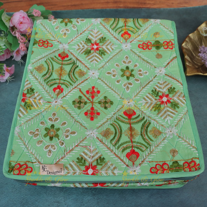 Elegant Floral Jewellery Organizer - Perfect for Festive Wear