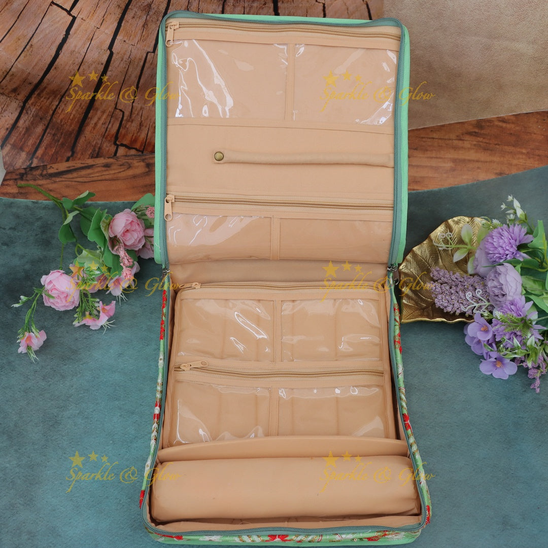Elegant Floral Jewellery Organizer - Perfect for Festive Wear