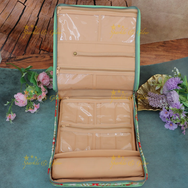 Elegant Floral Jewellery Organizer - Perfect for Festive Wear